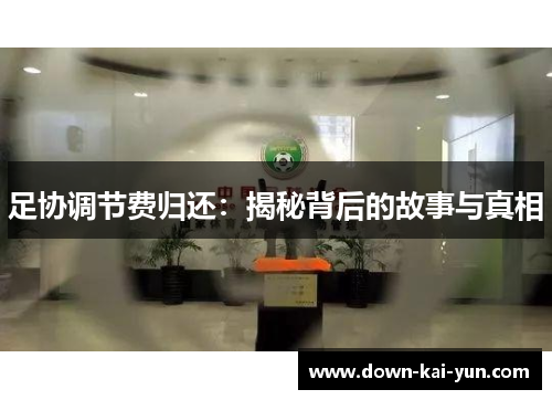足协调节费归还：揭秘背后的故事与真相